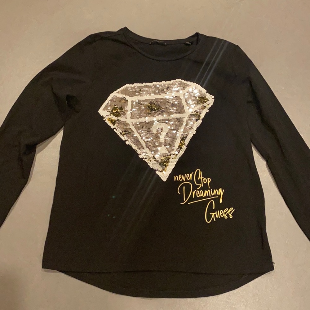 EUC Guess girls long sleeve top size 12